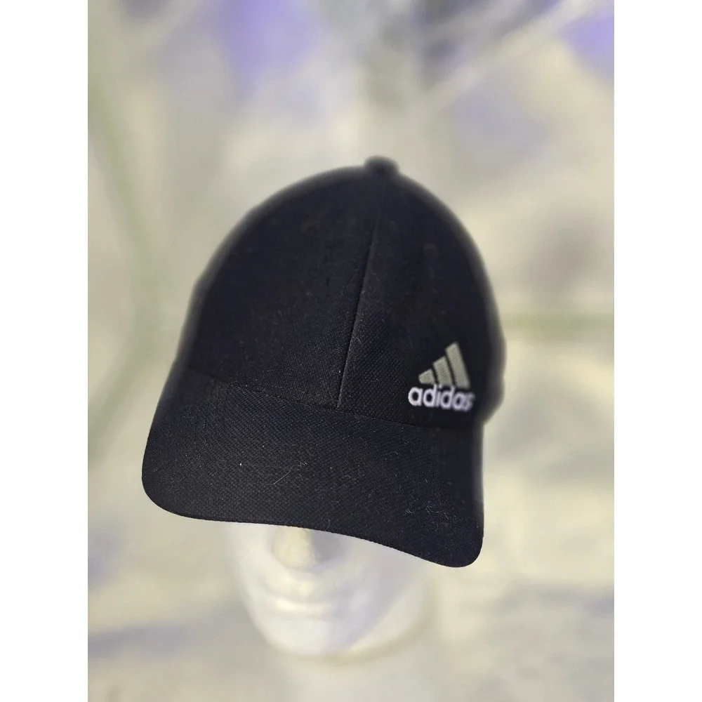 Adidas Aeroready Black Baseball Cap Hat Embroidered Logo RN 90288 Mens Womens